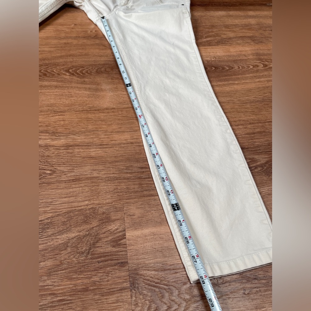 Toad & Co womens skinny pants size 10 off white organic cotton sustainable - Picture 11 of 11